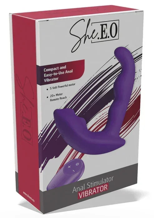 Bestel: Anal Stimulator Vibrator by She.E.O. - bij Happytoys.nl, happytoys.be, Happytoys.ae: erotische sex webshop | liever Happy dan Easy ⭐⭐⭐⭐⭐