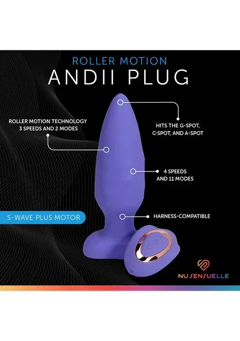Bestel: Andii Roller Motion Plug by Nu Sensuelle - bij Happytoys.nl, happytoys.be, Happytoys.ae: erotische sex webshop | liever Happy dan Easy ⭐⭐⭐⭐⭐
