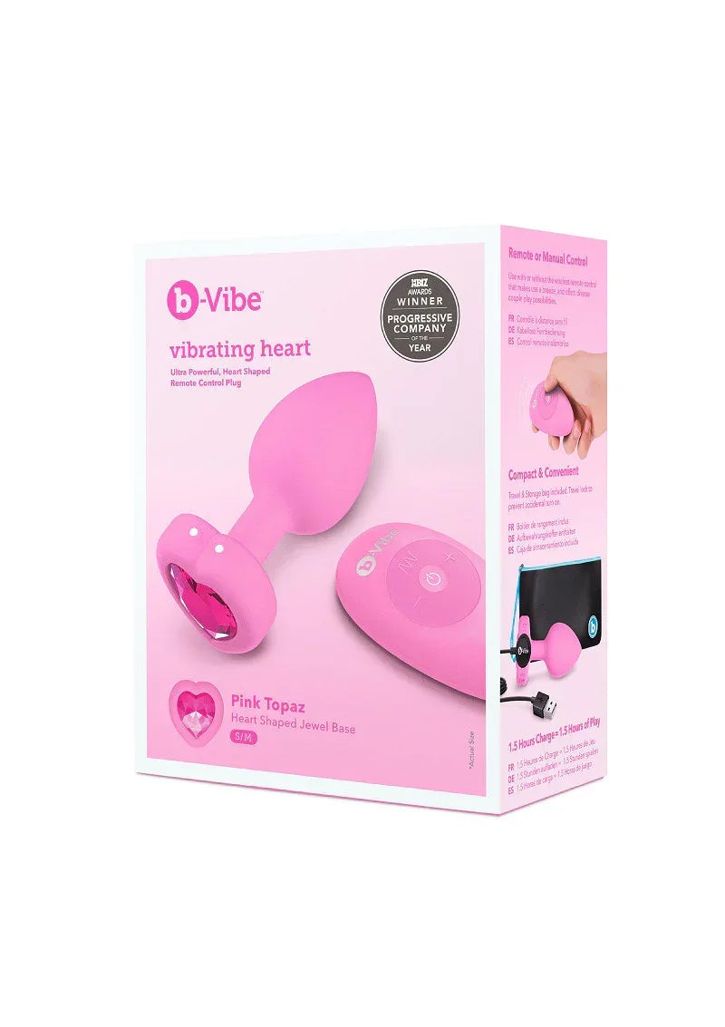 Bestel: Vibrating Heart Plug S/M by B - Vibe - bij Happytoys.nl, happytoys.be, Happytoys.ae: erotische sex webshop | liever Happy dan Easy ⭐⭐⭐⭐⭐