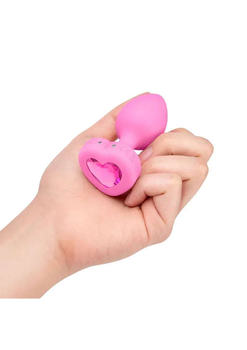 Bestel: Vibrating Heart Plug S/M by B - Vibe - bij Happytoys.nl, happytoys.be, Happytoys.ae: erotische sex webshop | liever Happy dan Easy ⭐⭐⭐⭐⭐