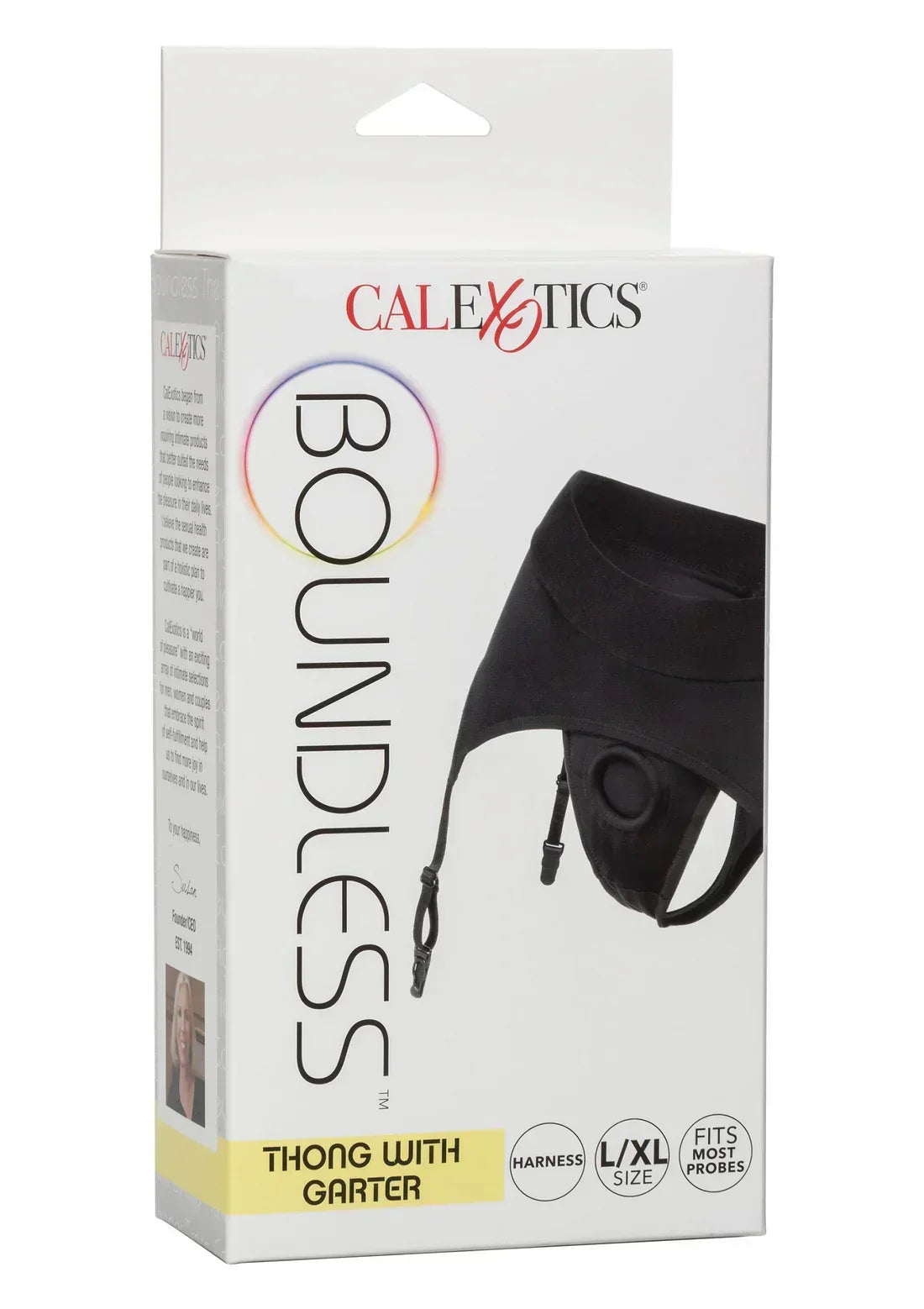 Bestel: Boundless Thong with Garter by CalExotics - bij Happytoys.nl, happytoys.be, Happytoys.ae: erotische sex webshop | liever Happy dan Easy ⭐⭐⭐⭐⭐