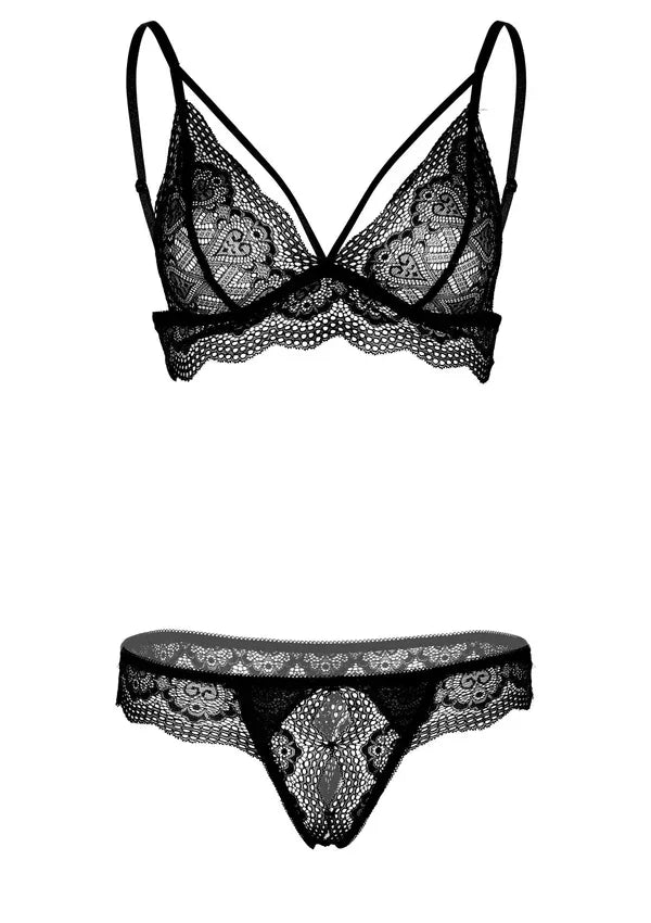 Bestel: Bra and Crotchless Panty by Daring Intimates - bij Happytoys.nl, happytoys.be, Happytoys.ae: erotische sex webshop | liever Happy dan Easy âââââ