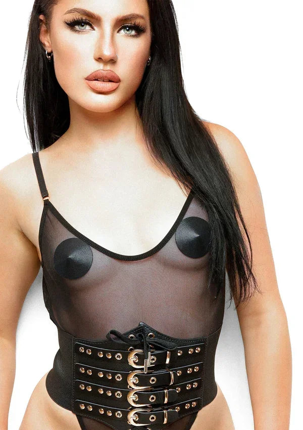 Bestel: Buckled Front Waist Cincher by Kinky Diva - bij Happytoys.nl, happytoys.be, Happytoys.ae: erotische sex webshop | liever Happy dan Easy ⭐⭐⭐⭐⭐
