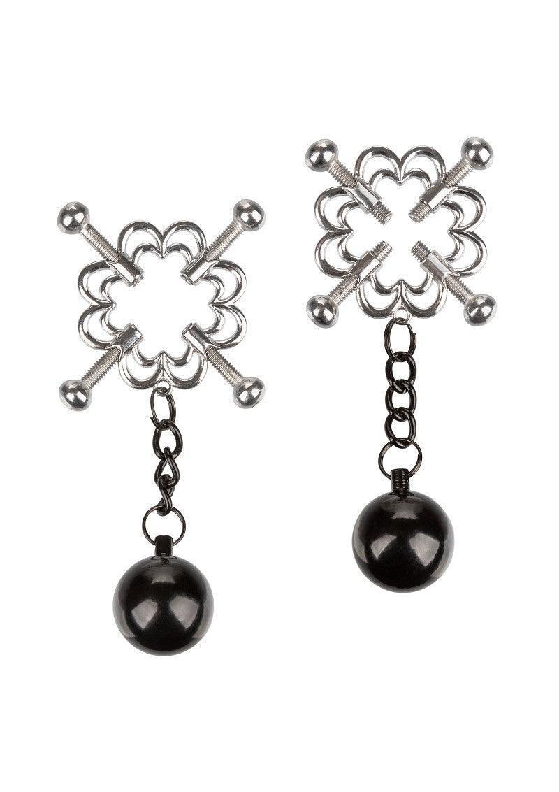 Bestel: 4 - Point Weighted Nipple Press by CalExotics - bij Happytoys.nl, happytoys.be, Happytoys.ae: erotische sex webshop | liever Happy dan Easy ⭐⭐⭐⭐⭐