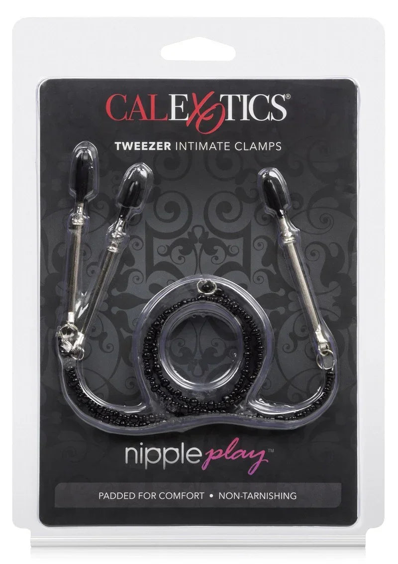 Bestel: CalExotics Nipple Play Tweezer Intimate Clamps Tepel en clitoris klem - bij Happytoys.nl, happytoys.be, Happytoys.ae: erotische sex webshop | liever Happy dan Easy âââââ