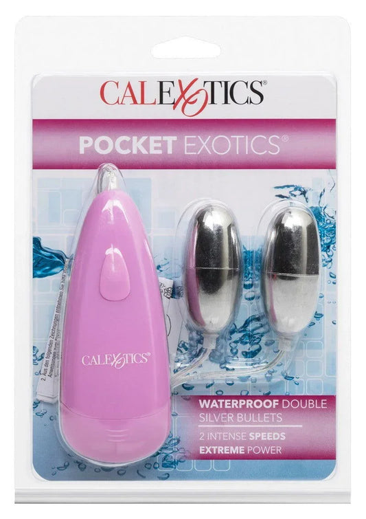 CalExotics-Pocket-Exotics-Waterproof-Double-Silver-Bullets-Happytoys-Sexshop-liever-Happy-dan-Easy-4946 @ Happytoys Sexshop: online sex shop for Feeling Happy & Easy π the erotic store owned by a woman