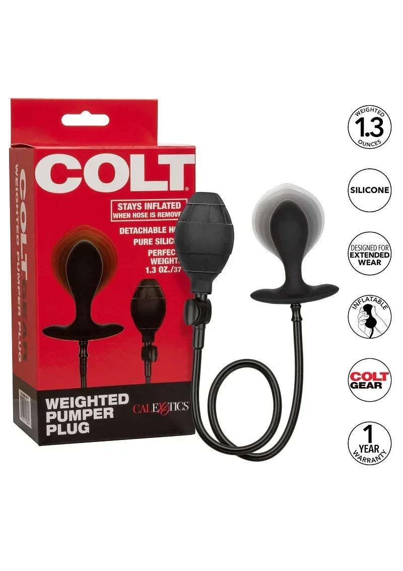 CalExoticsCOLTWeightedPumperPlug9 @ Happytoys Sexshop: online sex shop for Feeling Happy & Easy 😊 the erotic store owned by a woman