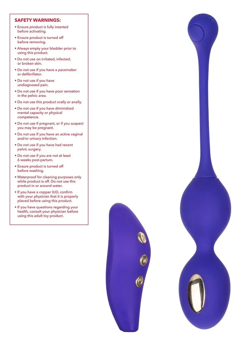 Bestel: Impulse Intimate E - Stimulator Remote Dual Kegel Exerciser by CalExotics - bij Happytoys.nl, happytoys.be, Happytoys.ae: erotische sex webshop | liever Happy dan Easy ⭐⭐⭐⭐⭐