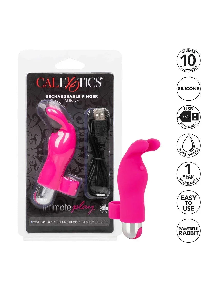 CalExoticsIntimatePlayRechargeableFingerBunny7 @ Happytoys Sexshop: online sex shop for Feeling Happy & Easy π the erotic store owned by a woman