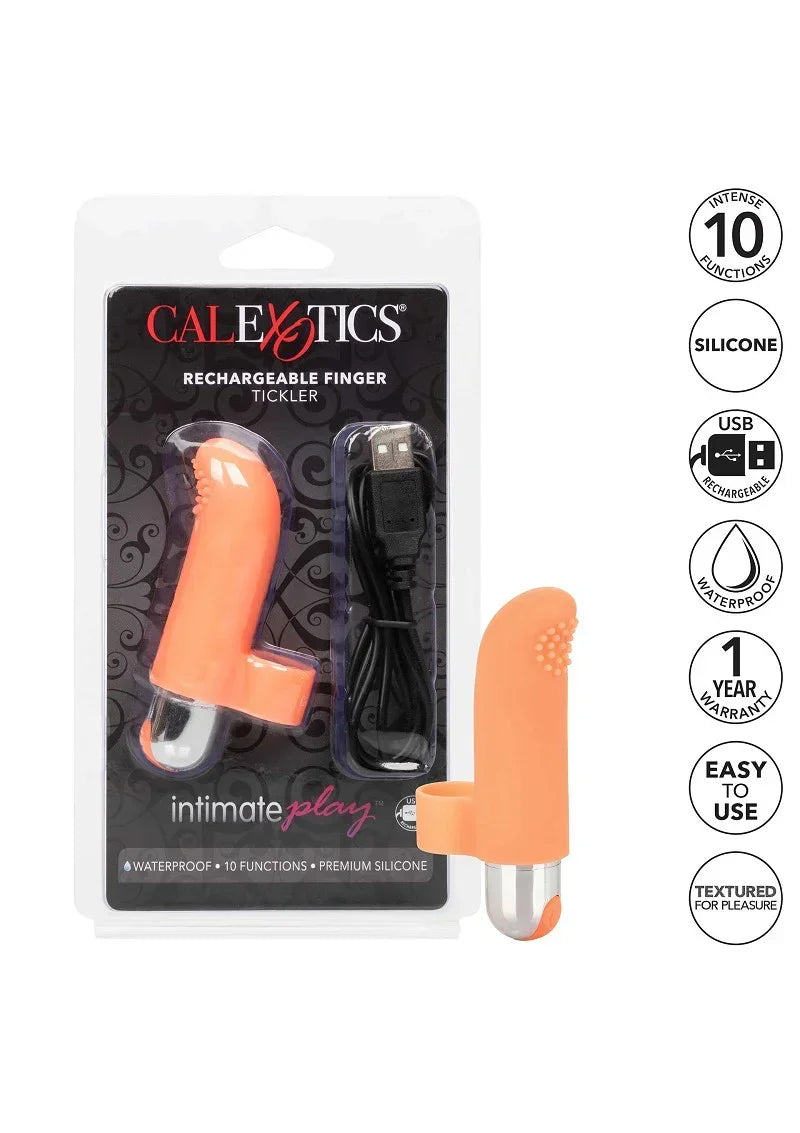 CalExoticsIntimatePlayRechargeableFingerTickler7 @ Happytoys Sexshop: online sex shop for Feeling Happy & Easy 😊 the erotic store owned by a woman