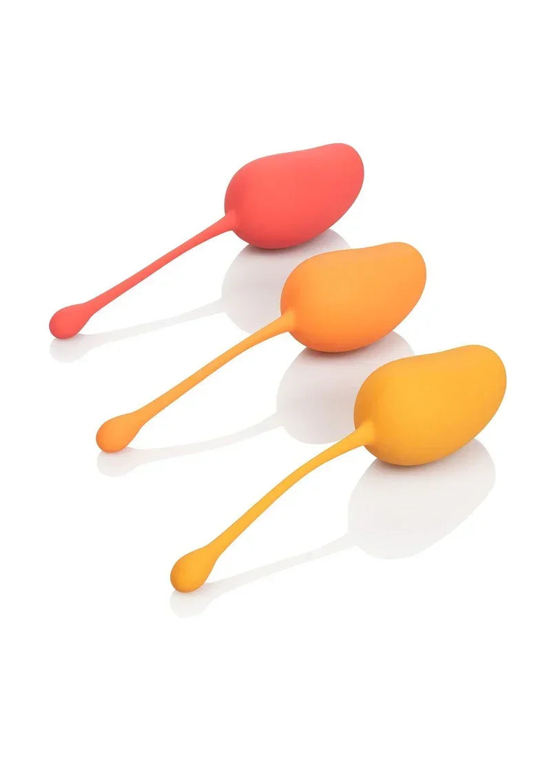 Bestel: Kegel Training Set Mango by CalExotics - bij Happytoys.nl, happytoys.be, Happytoys.ae: erotische sex webshop | liever Happy dan Easy ⭐⭐⭐⭐⭐