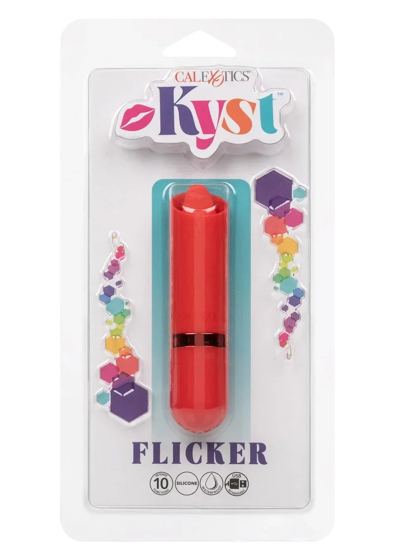 Bestel: Kyst Flicker mini lipstick vibrator met tong by CalExotics - bij Happytoys.nl, happytoys.be, Happytoys.ae: erotische sex webshop | liever Happy dan Easy ⭐⭐⭐⭐⭐