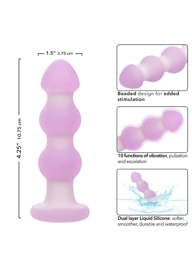 Bestel: Lavender Haze Beaded Probe by CalExotics - bij Happytoys.nl, happytoys.be, Happytoys.ae: erotische sex webshop | liever Happy dan Easy ⭐⭐⭐⭐⭐