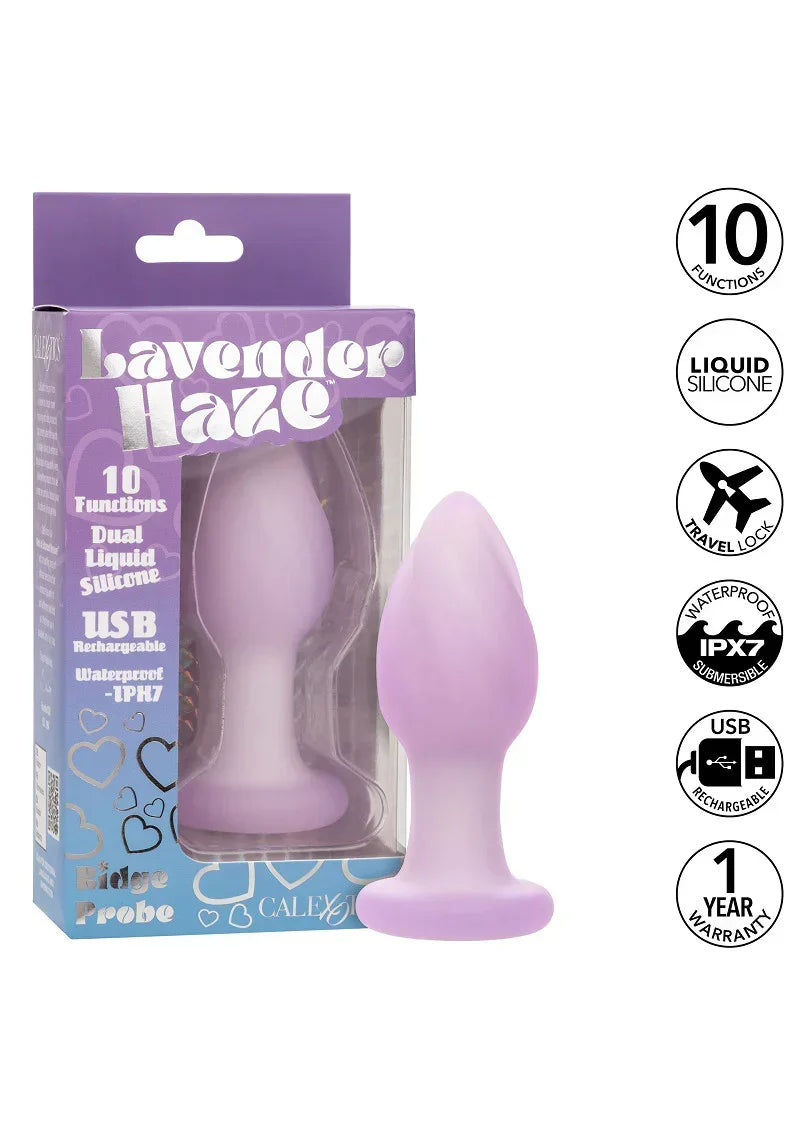 Bestel: Lavender Haze Ridge Probe by CalExotics - bij Happytoys.nl, happytoys.be, Happytoys.ae: erotische sex webshop | liever Happy dan Easy ⭐⭐⭐⭐⭐