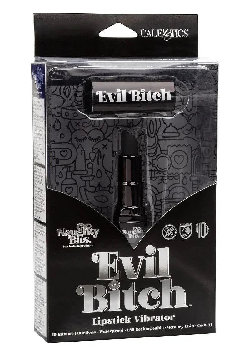 Bestel: Naughty Bits Evil Bitch Lipstick Vibrator by CalExotics - bij Happytoys.nl, happytoys.be, Happytoys.ae: erotische sex webshop | liever Happy dan Easy ⭐⭐⭐⭐⭐