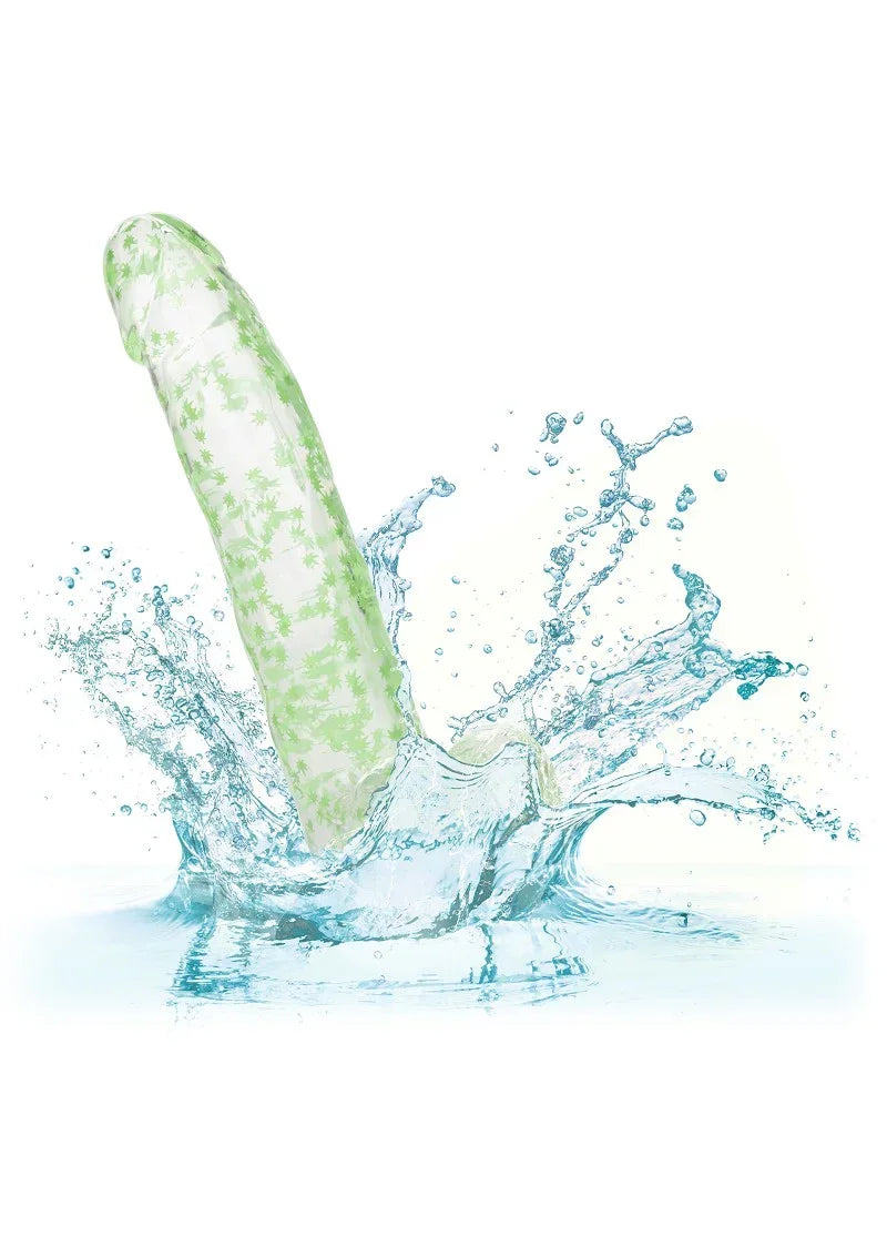 Bestel: Naughty Bits I Leaf Dick Glow - In - The - Dark Weed Leaf Dildo by CalExotics - bij Happytoys.nl, happytoys.be, Happytoys.ae: erotische sex webshop | liever Happy dan Easy ⭐⭐⭐⭐⭐