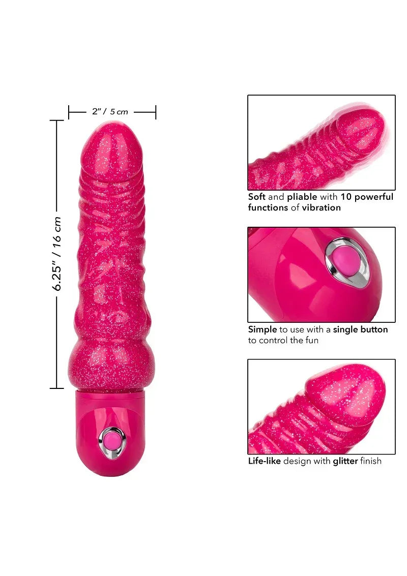 Bestel: Lady Boner Bendable Vibrator by CalExotics Naughty Bits - bij Happytoys.nl, happytoys.be, Happytoys.ae: erotische sex webshop | liever Happy dan Easy ⭐⭐⭐⭐⭐