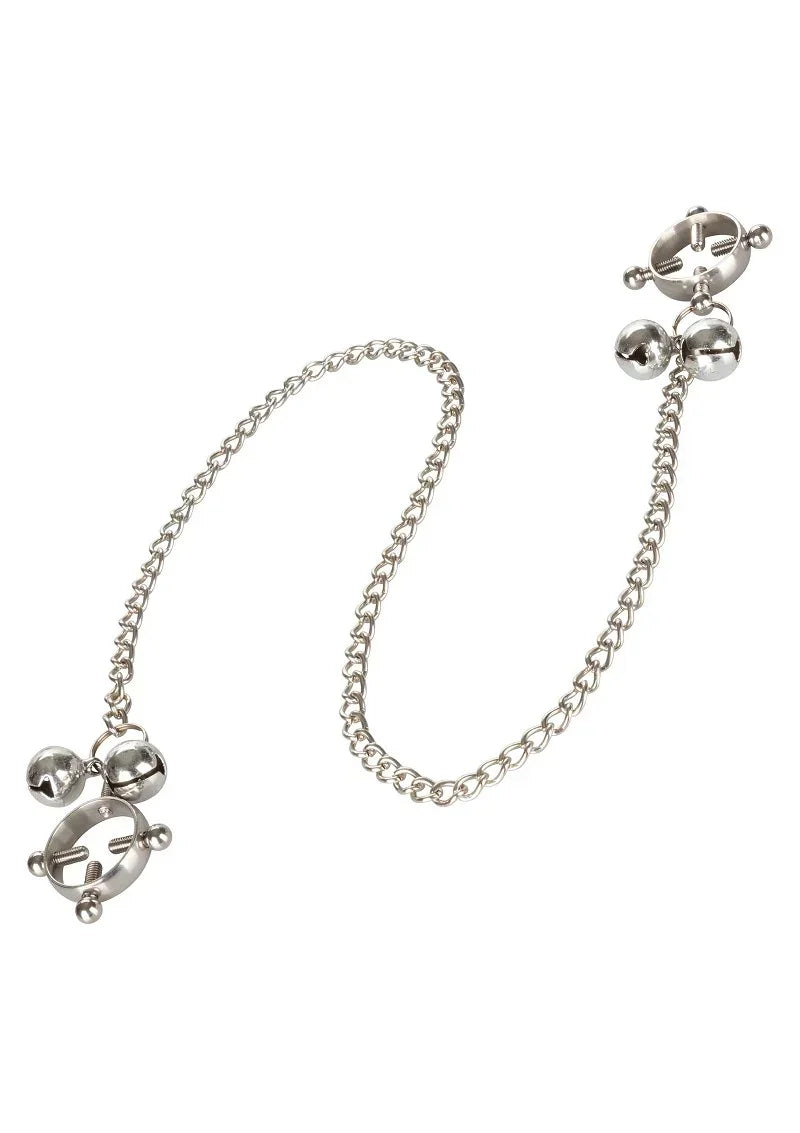 Bestel: 4 Point Nipple Press With Bells by CalExotics - bij Happytoys.nl, happytoys.be, Happytoys.ae: erotische sex webshop | liever Happy dan Easy ⭐⭐⭐⭐⭐
