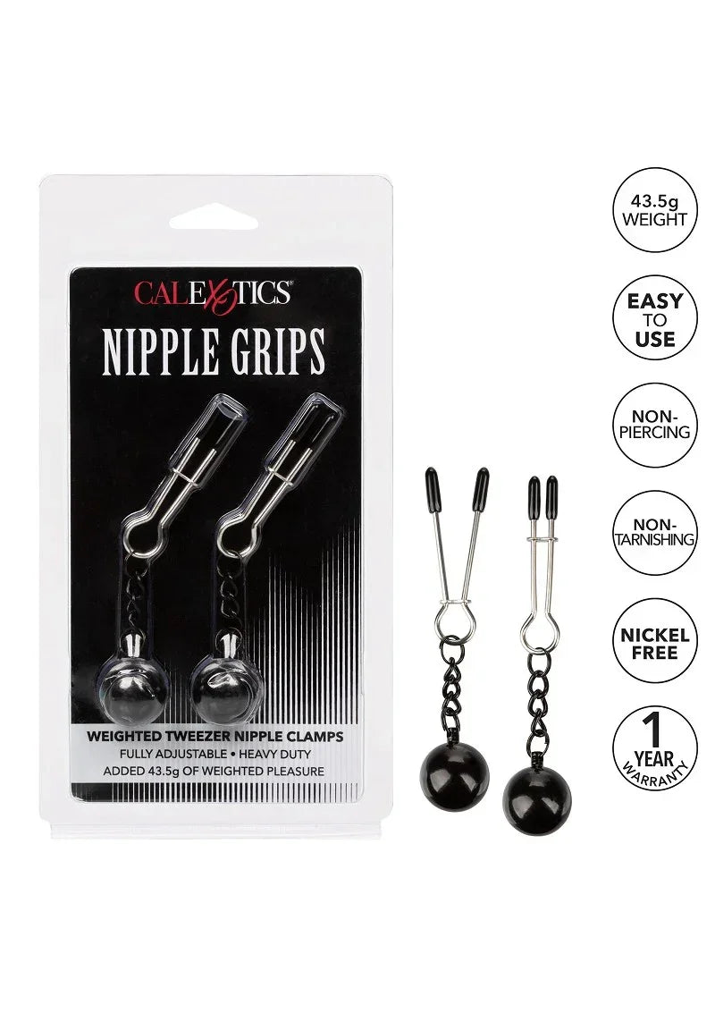 CalExoticsNippleGripsVerzwaardepincettepelklemmen7 @ Happytoys Sexshop: online sex shop for Feeling Happy & Easy ๐ the erotic store owned by a woman