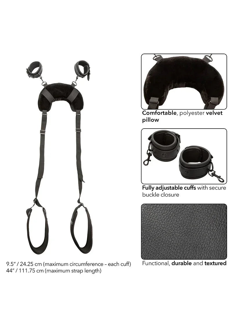 Bestel: Nocturnal Position Strap with Pillow by CalExotics - bij Happytoys.nl, happytoys.be, Happytoys.ae: erotische sex webshop | liever Happy dan Easy ⭐⭐⭐⭐⭐