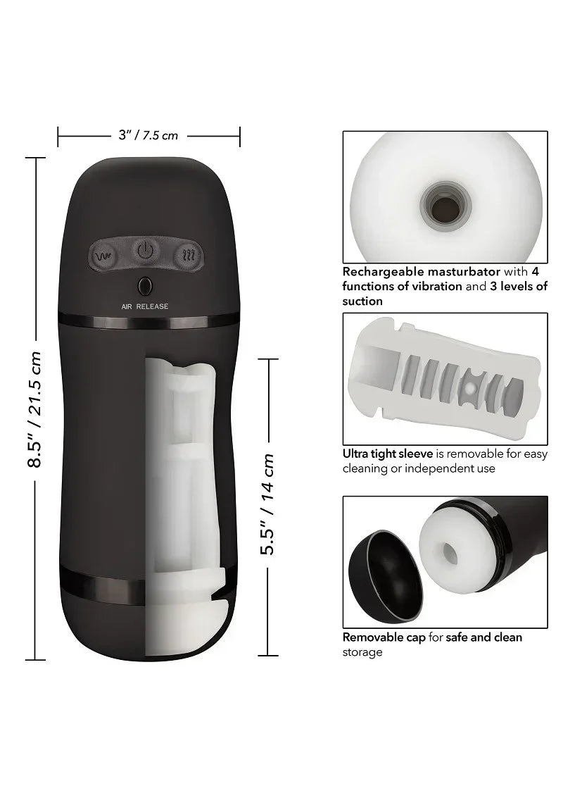Bestel: Optimum Power Pulsar Stroker by CalExotics - bij Happytoys.nl, happytoys.be, Happytoys.ae: erotische sex webshop | liever Happy dan Easy ⭐⭐⭐⭐⭐