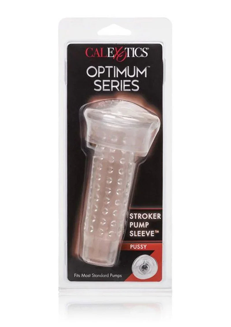 Bestel: Optimum Series Stroker Pump Sleeve Pussy by CalExotics - bij Happytoys.nl, happytoys.be, Happytoys.ae: erotische sex webshop | liever Happy dan Easy ⭐⭐⭐⭐⭐