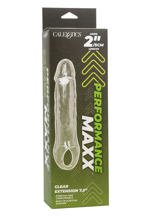 CalExoticsPerformanceMaxxClearExtension7.5_2 @ Happytoys Sexshop: online sex shop for Feeling Happy & Easy π the erotic store owned by a woman