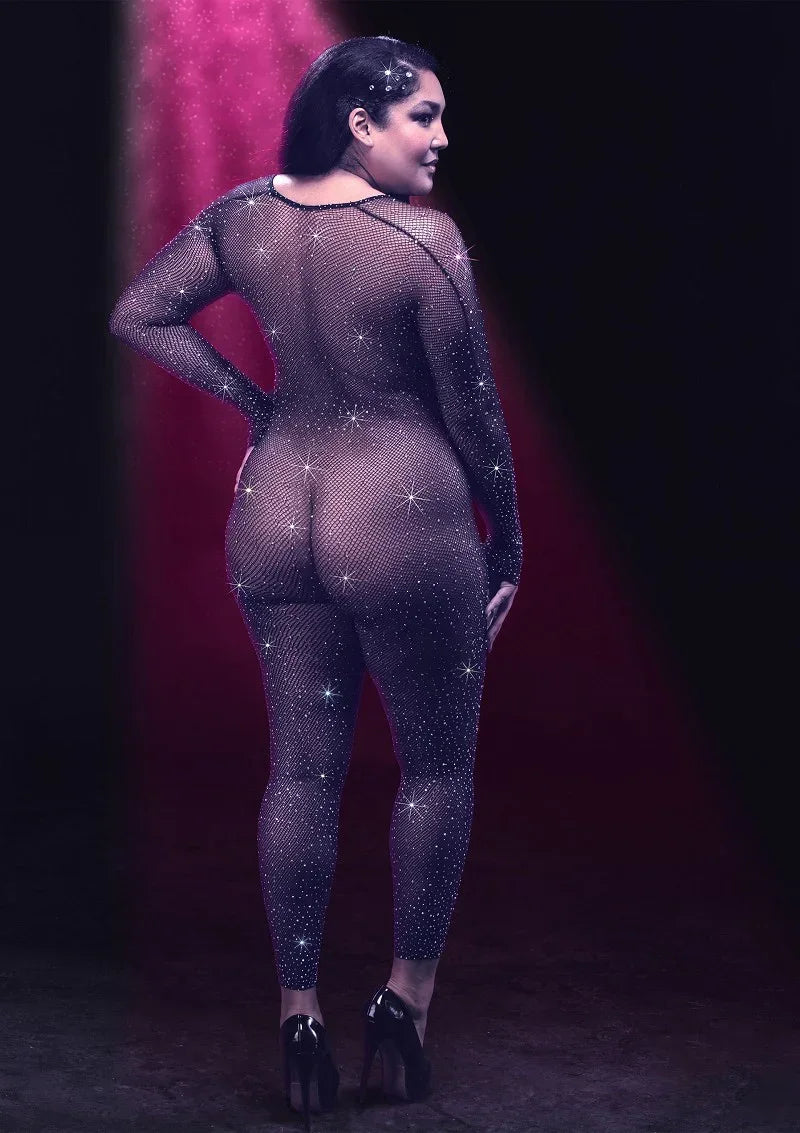 Bestel: Plus Size kruisloos Full Body Suit CalExotics Radiance - bij Happytoys.nl, happytoys.be, Happytoys.ae: erotische sex webshop | liever Happy dan Easy ⭐⭐⭐⭐⭐