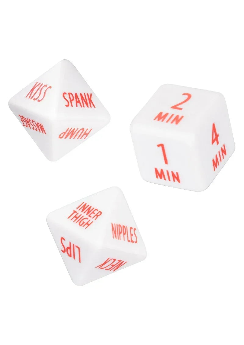 Bestel: Tempt & Tease Dice (EN) by CalExotics - bij Happytoys.nl, happytoys.be, Happytoys.ae: erotische sex webshop | liever Happy dan Easy ⭐⭐⭐⭐⭐