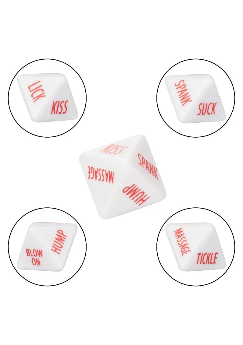 Bestel: Tempt & Tease Dice (EN) by CalExotics - bij Happytoys.nl, happytoys.be, Happytoys.ae: erotische sex webshop | liever Happy dan Easy ⭐⭐⭐⭐⭐