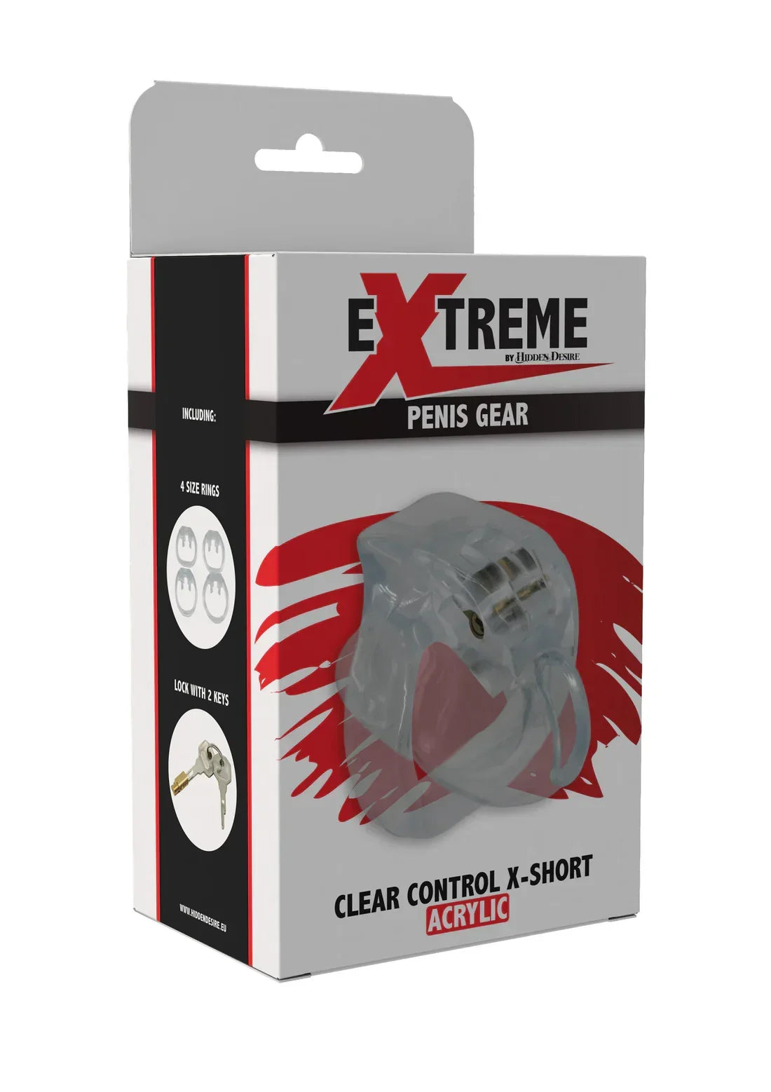 Bestel: Clear Control Cock Cage X - Short by Hidden Desire - Kuisheidsgordels bij Happytoys.nl, happytoys.be, Happytoys.ae: erotische sex webshop | liever Happy dan Easy âââââ