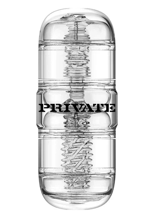 Bestel: Clear Shot Double Masturbator by Private - bij Happytoys.nl, happytoys.be, Happytoys.ae: erotische sex webshop | liever Happy dan Easy ⭐⭐⭐⭐⭐