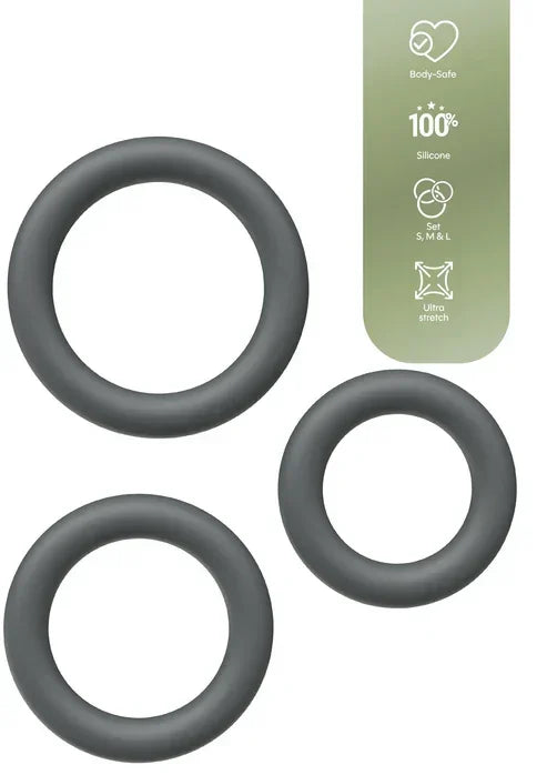 Bestel: Cock Ring Set 3pcs by Playhouse - bij Happytoys.nl, happytoys.be, Happytoys.ae: erotische sex webshop | liever Happy dan Easy âââââ