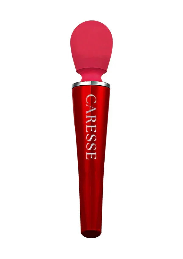 Bestel: Compact Wand Massager Red by Caresse - bij Happytoys.nl, happytoys.be, Happytoys.ae: erotische sex webshop | liever Happy dan Easy ⭐⭐⭐⭐⭐
