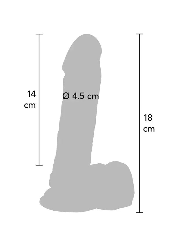 Bestel: Dildo PVC 18 cm Black by ToyJoy - bij Happytoys.nl, happytoys.be, Happytoys.ae: erotische sex webshop | liever Happy dan Easy âââââ