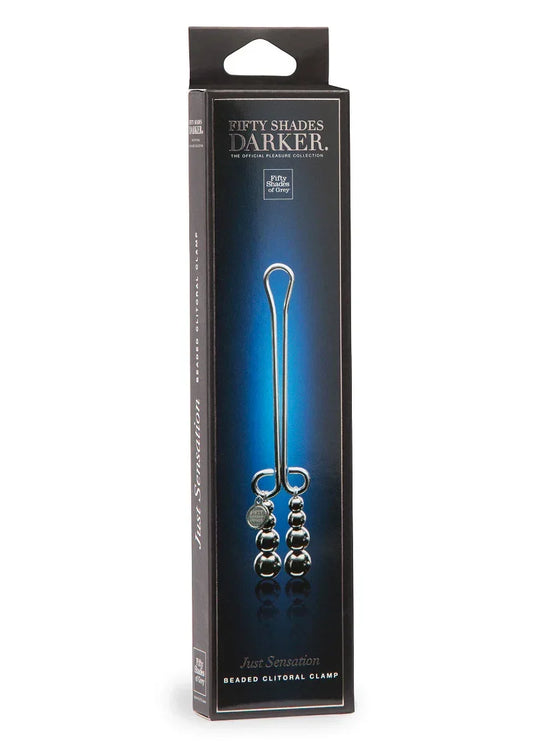 FiftyShadesDarkerJustSensationBeadedClitoralClamp2 @ Happytoys Sexshop: online sex shop for Feeling Happy & Easy π the erotic store owned by a woman