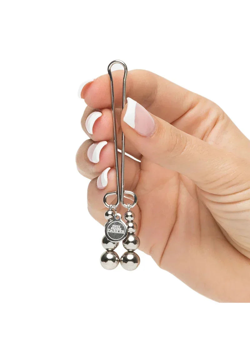 FiftyShadesDarkerJustSensationBeadedClitoralClamp4 @ Happytoys Sexshop: online sex shop for Feeling Happy & Easy 😊 the erotic store owned by a woman