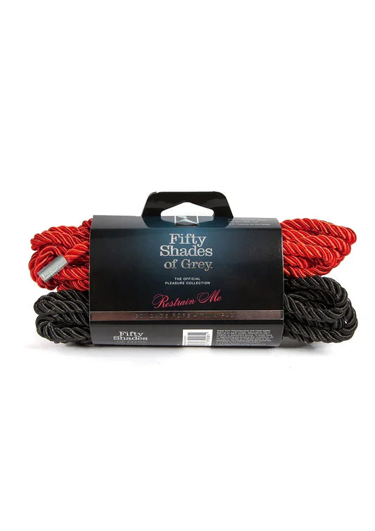FiftyShadesofGreyRestrainMeBondageRopeTwinPack2 @ Happytoys Sexshop: online sex shop for Feeling Happy & Easy π the erotic store owned by a woman