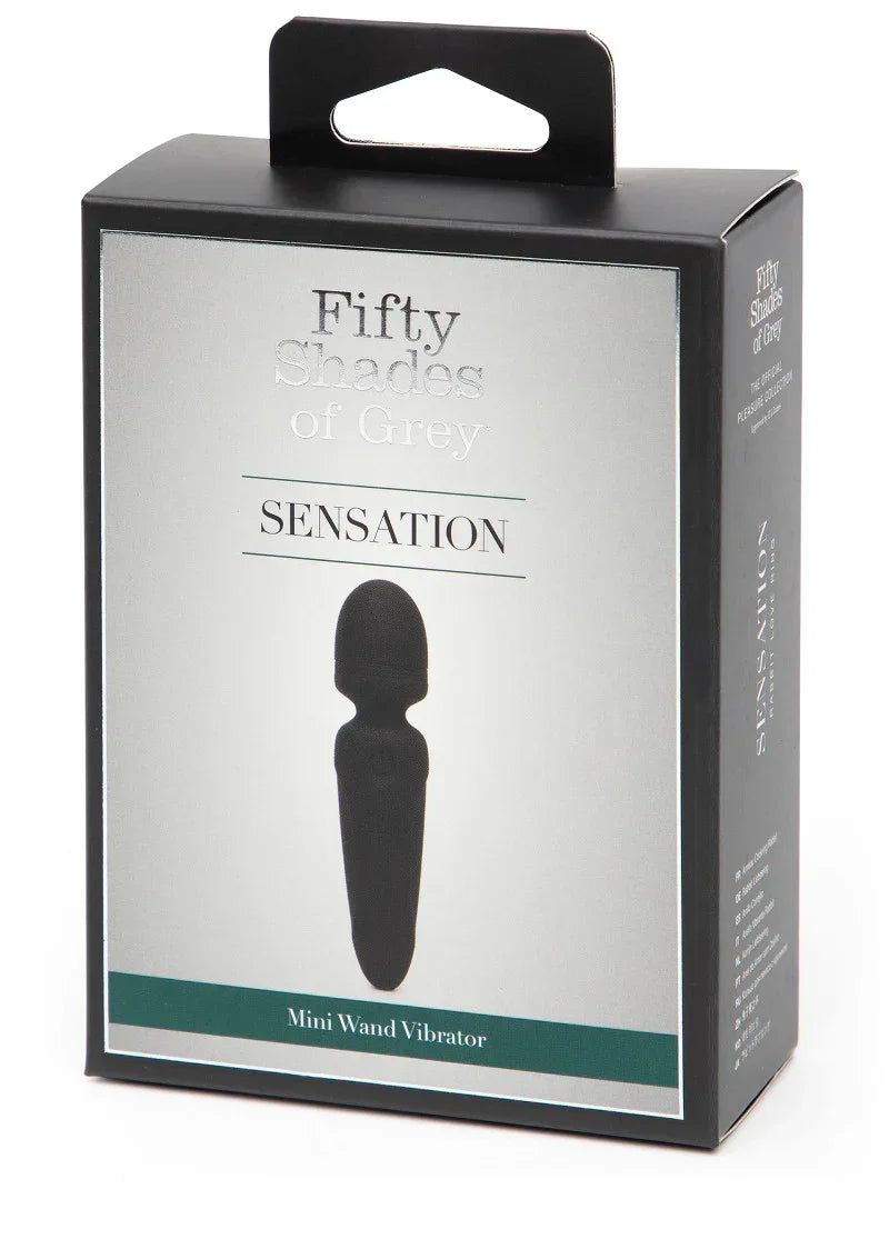 Bestel: Sensation Rechargeable Mini Wand Vibrator Fifty Shades of Grey - bij Happytoys.nl, happytoys.be, Happytoys.ae: erotische sex webshop | liever Happy dan Easy âââââ