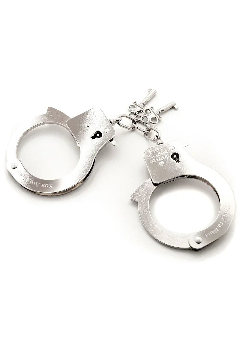 Bestel: You Are Mine Metal Handcuffs Fifty Shades of Grey - bij Happytoys.nl, happytoys.be, Happytoys.ae: erotische sex webshop | liever Happy dan Easy ⭐⭐⭐⭐⭐