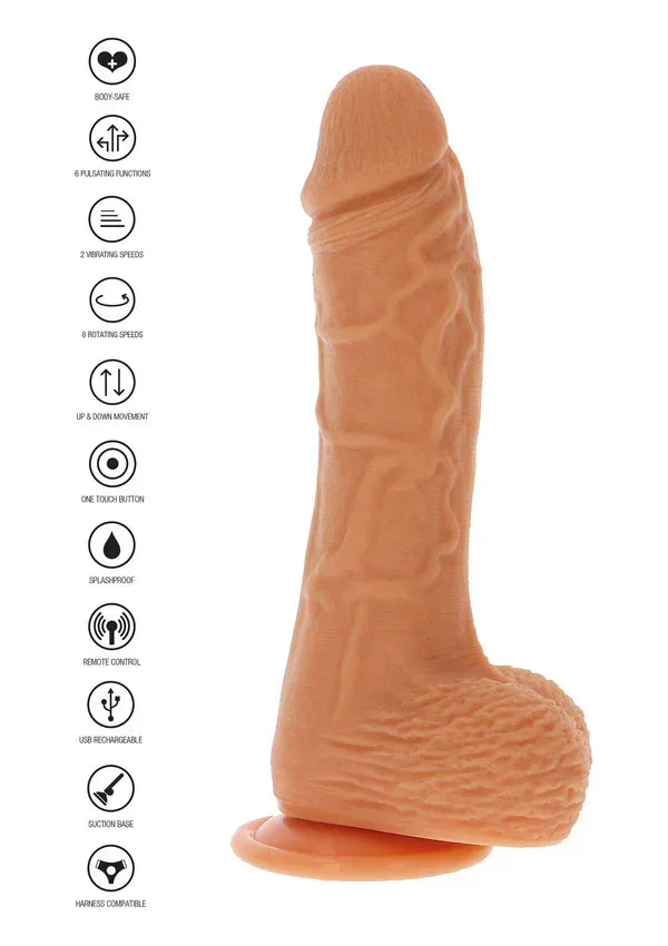 Bestel: Get Real Up&Down Rotating Vibrating Dildo by ToyJoy - bij Happytoys.nl, happytoys.be, Happytoys.ae: erotische sex webshop | liever Happy dan Easy ⭐⭐⭐⭐⭐