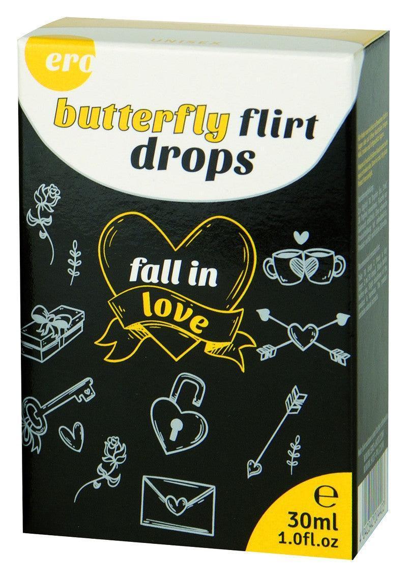 Bestel: Ero Butterfly Flirt Drops 30ml by Hot - bij Happytoys.nl, happytoys.be, Happytoys.ae: erotische sex webshop | liever Happy dan Easy âââââ