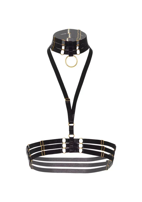 Bestel: Halter Harness Plus O - Ring Collar by Kinky Diva - bij Happytoys.nl, happytoys.be, Happytoys.ae: erotische sex webshop | liever Happy dan Easy âââââ