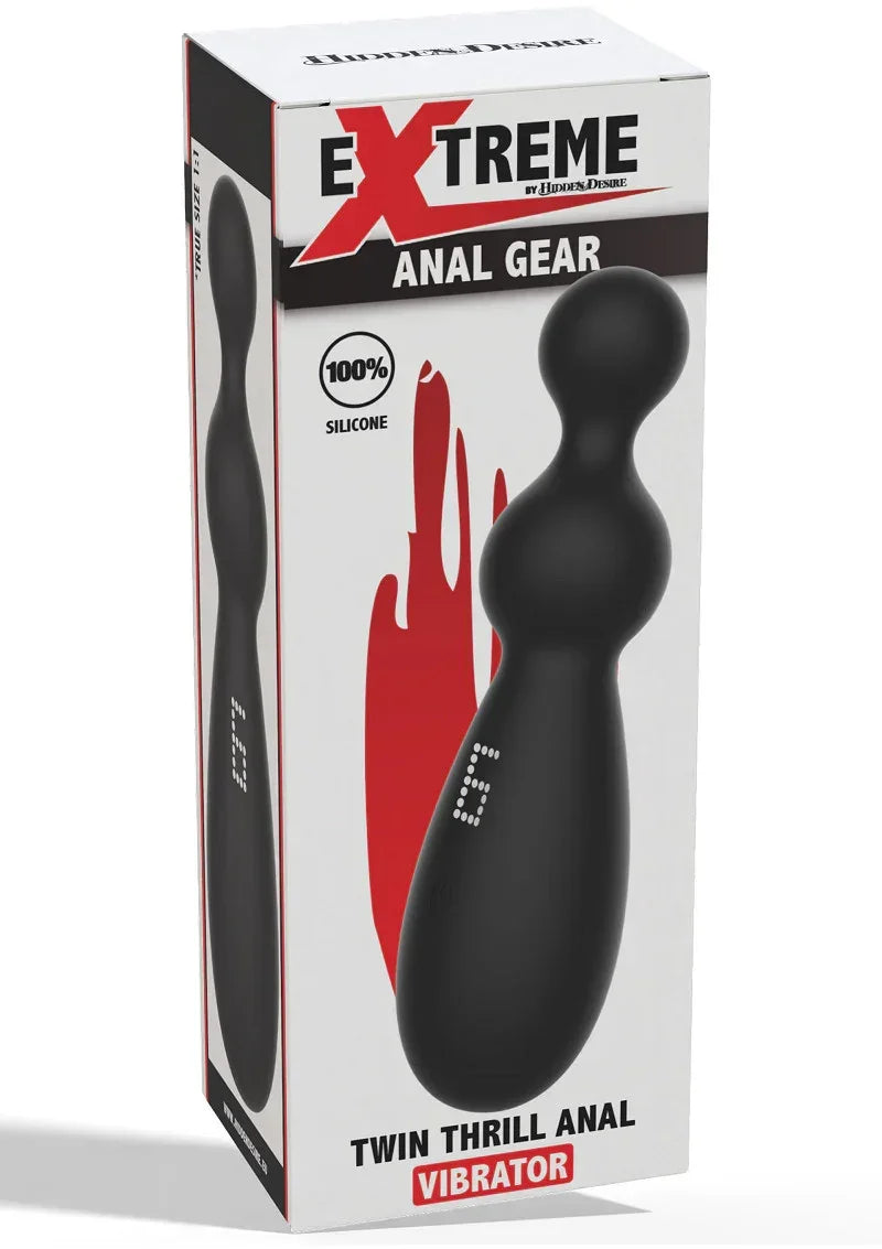 Bestel: Twin Thrill Anal Vibrator by Hidden Desire Extreme - bij Happytoys.nl, happytoys.be, Happytoys.ae: erotische sex webshop | liever Happy dan Easy ⭐⭐⭐⭐⭐