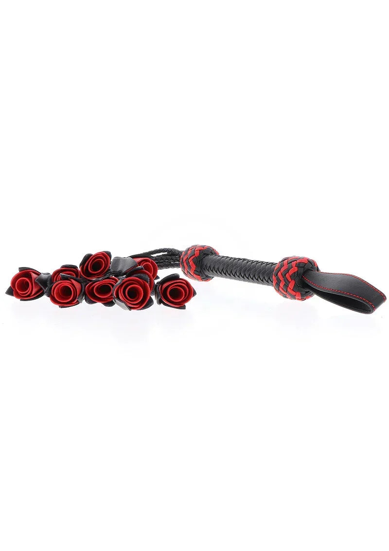 Bestel: Masters Real Leather Roses Whip by Hidden Desire - bij Happytoys.nl, happytoys.be, Happytoys.ae: erotische sex webshop | liever Happy dan Easy ⭐⭐⭐⭐⭐