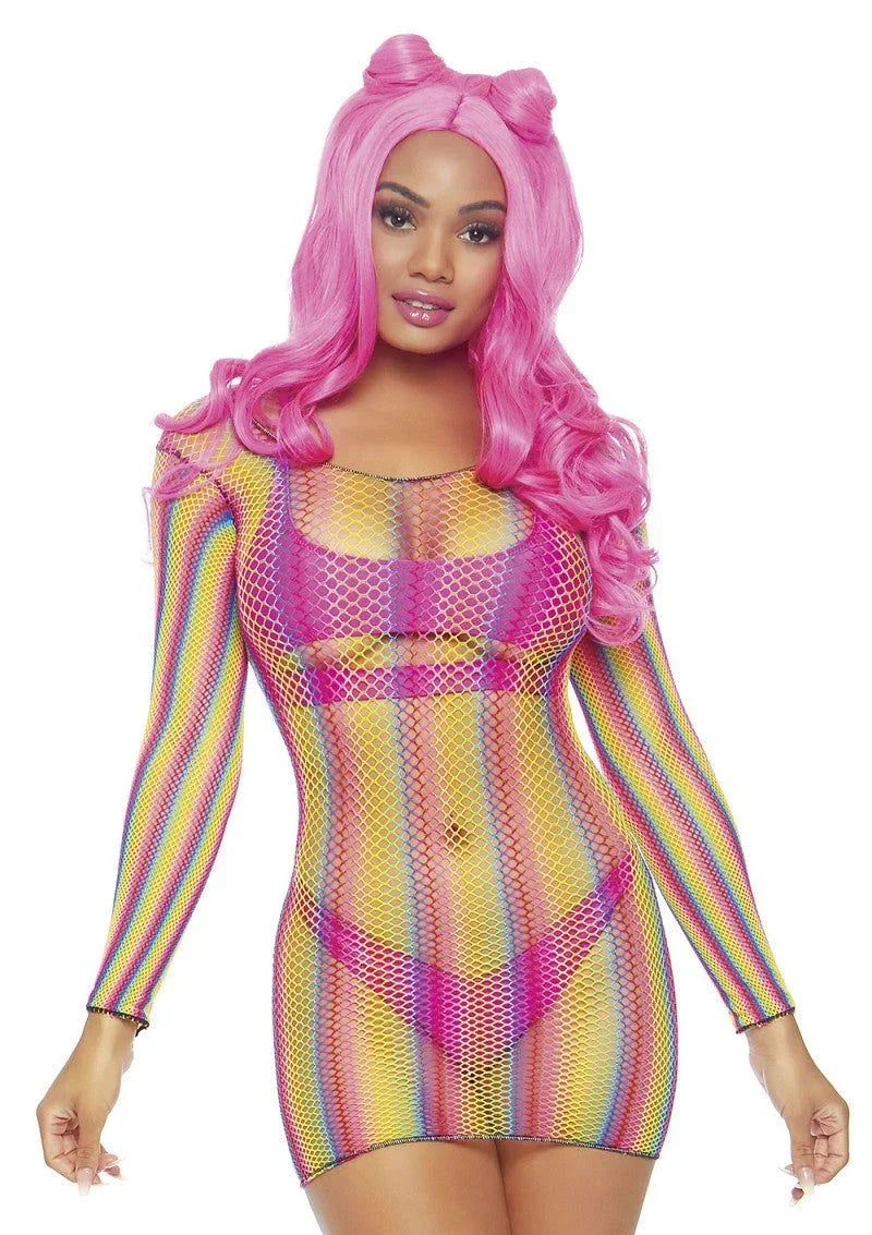 Leg-Avenue-Rainbow-fishnet-mini-dress-Happytoys-Sexshop-liever-Happy-dan-Easy-5349 @ Happytoys Sexshop: online sex shop for Feeling Happy & Easy π the erotic store owned by a woman