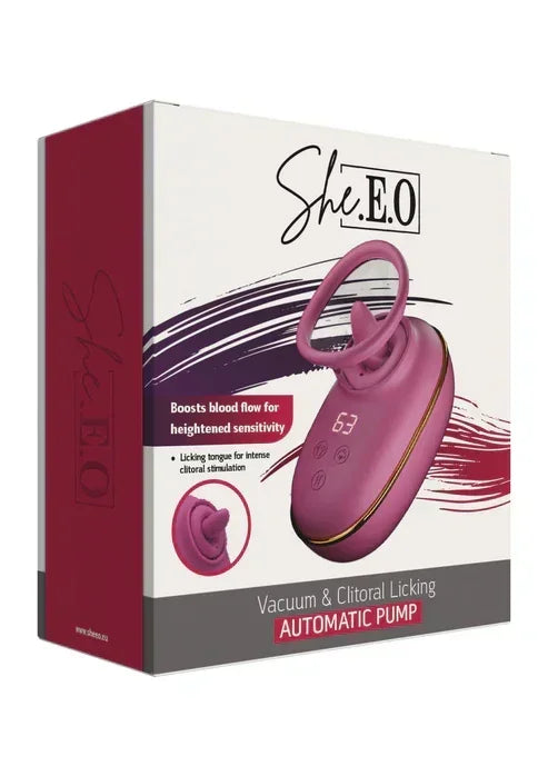 Bestel: Licking Clitoral Automatic Pump by She.E.O. - bij Happytoys.nl, happytoys.be, Happytoys.ae: erotische sex webshop | liever Happy dan Easy âââââ