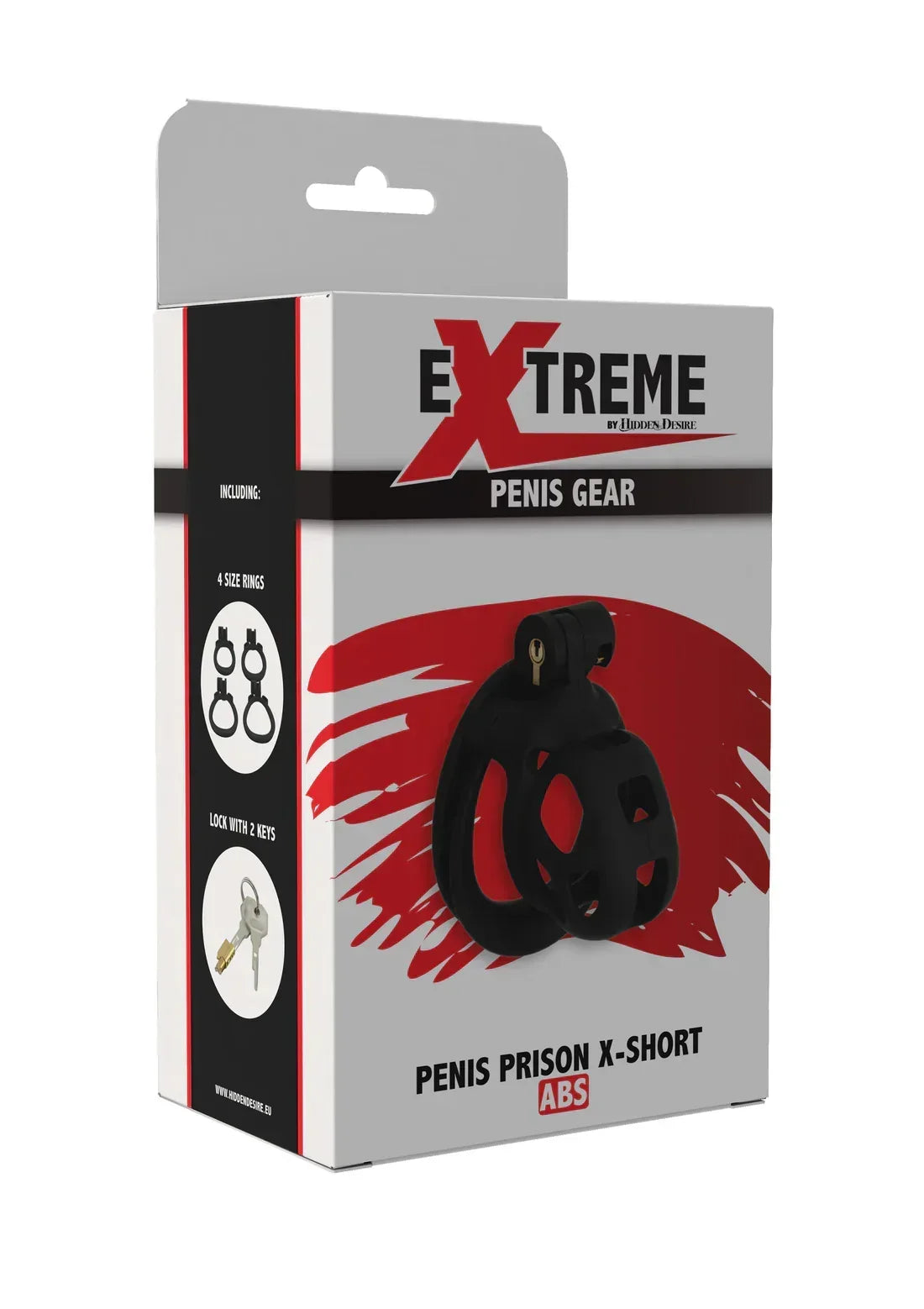 Bestel: Penis Prison Cock Cage X - Short by Hidden Desire - bij Happytoys.nl, happytoys.be, Happytoys.ae: erotische sex webshop | liever Happy dan Easy ⭐⭐⭐⭐⭐