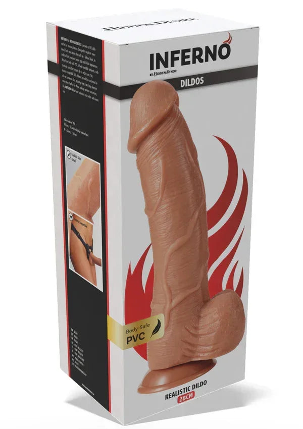 Bestel: Realistic Dildo PVC 28 cm by Hidden Desire - bij Happytoys.nl, happytoys.be, Happytoys.ae: erotische sex webshop | liever Happy dan Easy ⭐⭐⭐⭐⭐