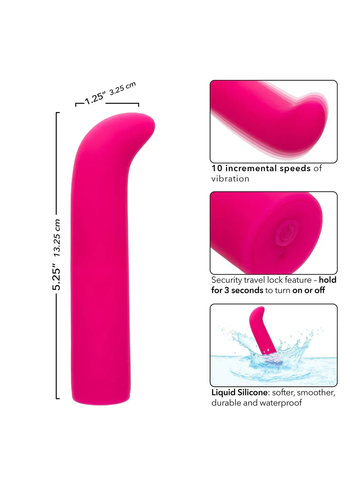 Bestel: Rechargeable Chic Mini G by CalExotics - bij Happytoys.nl, happytoys.be, Happytoys.ae: erotische sex webshop | liever Happy dan Easy ⭐⭐⭐⭐⭐
